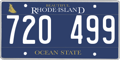 RI license plate 720499