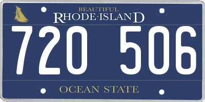 RI license plate 720506