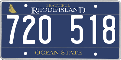 RI license plate 720518