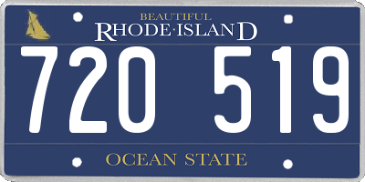 RI license plate 720519