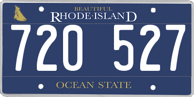 RI license plate 720527