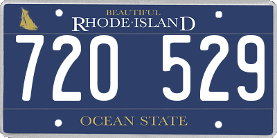 RI license plate 720529