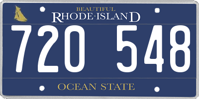 RI license plate 720548