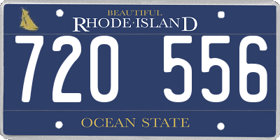 RI license plate 720556