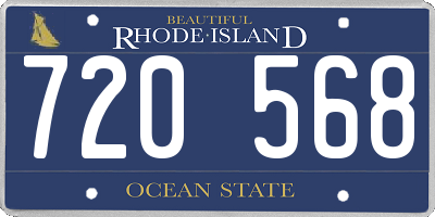 RI license plate 720568