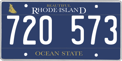 RI license plate 720573