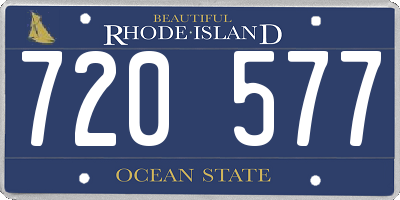 RI license plate 720577