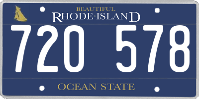 RI license plate 720578