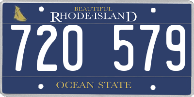 RI license plate 720579