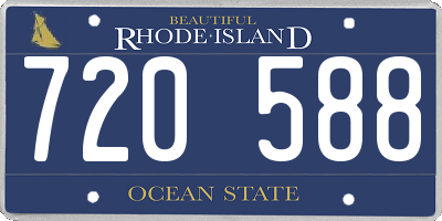 RI license plate 720588