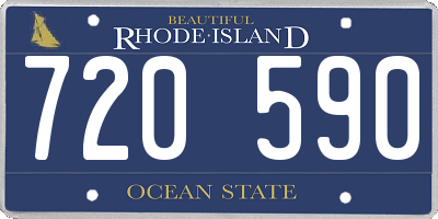 RI license plate 720590