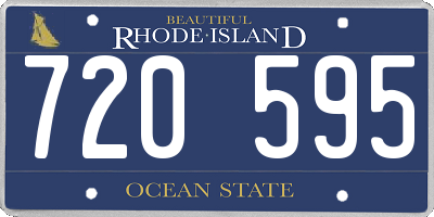 RI license plate 720595