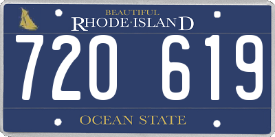 RI license plate 720619