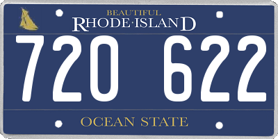 RI license plate 720622