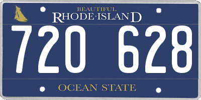 RI license plate 720628