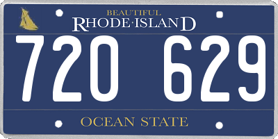 RI license plate 720629