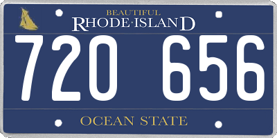 RI license plate 720656
