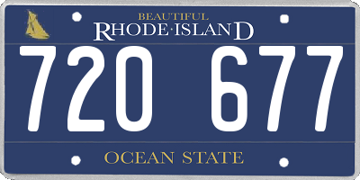 RI license plate 720677