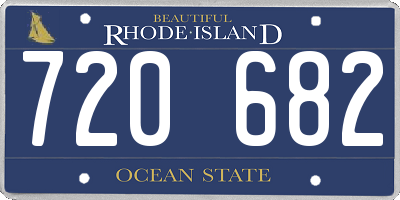 RI license plate 720682