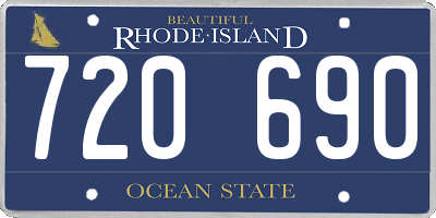 RI license plate 720690