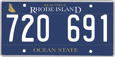 RI license plate 720691