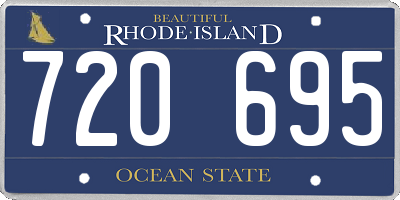 RI license plate 720695