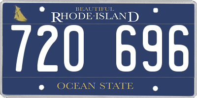RI license plate 720696