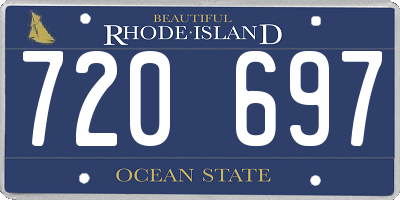 RI license plate 720697