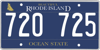 RI license plate 720725