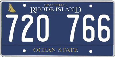 RI license plate 720766