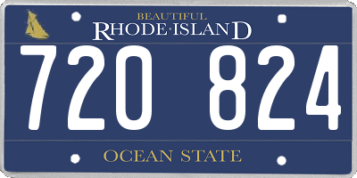 RI license plate 720824