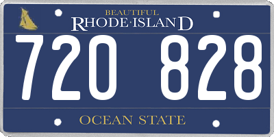 RI license plate 720828