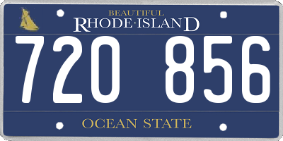 RI license plate 720856