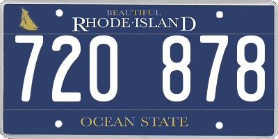 RI license plate 720878