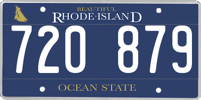 RI license plate 720879