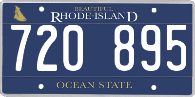 RI license plate 720895