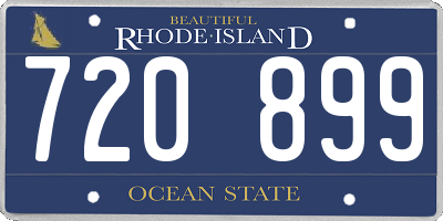 RI license plate 720899