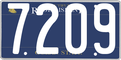 RI license plate 7209