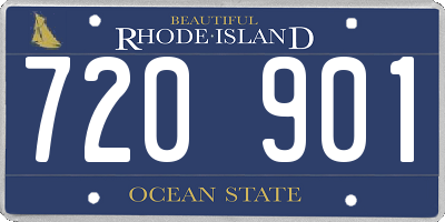 RI license plate 720901