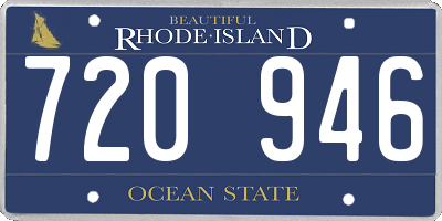 RI license plate 720946
