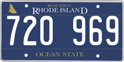 RI license plate 720969