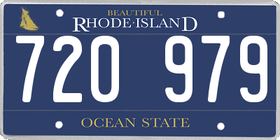 RI license plate 720979