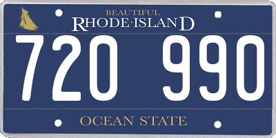 RI license plate 720990