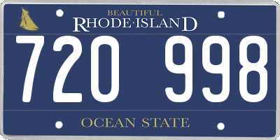 RI license plate 720998
