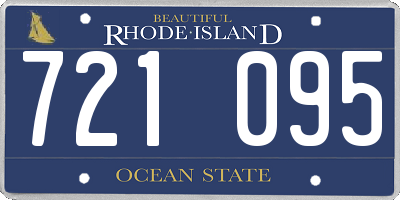 RI license plate 721095