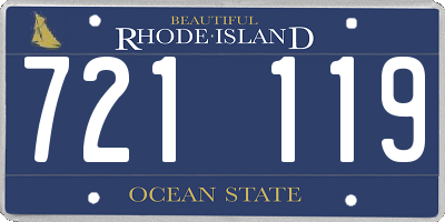 RI license plate 721119