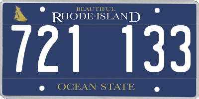 RI license plate 721133