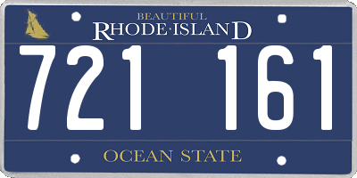 RI license plate 721161