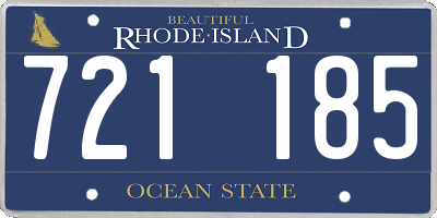 RI license plate 721185
