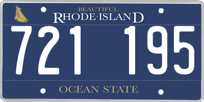RI license plate 721195